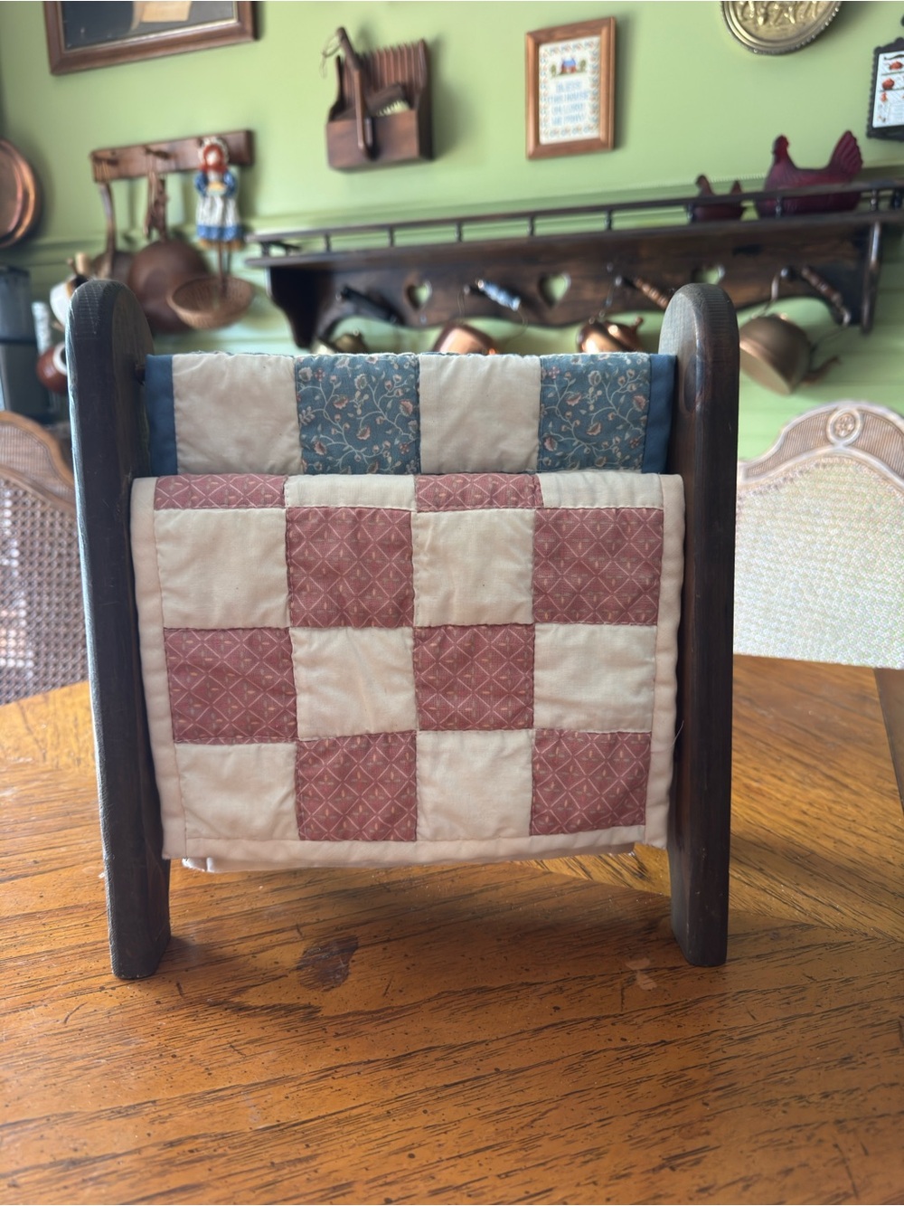 Rustic Wooden Quilt Rack/Quilt Holder
